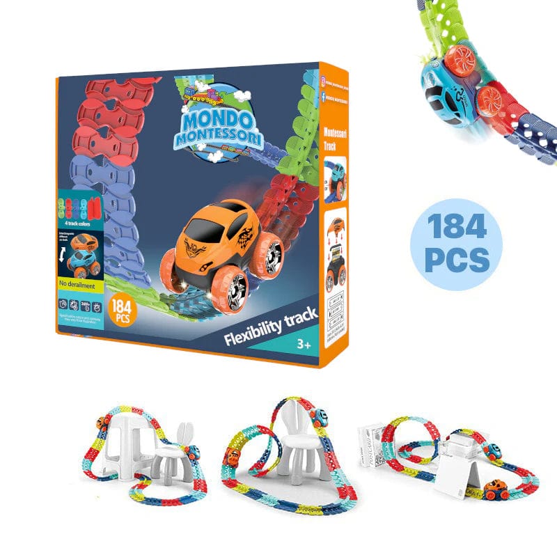 Piste de Voitures Ultra-Flexible Ludique