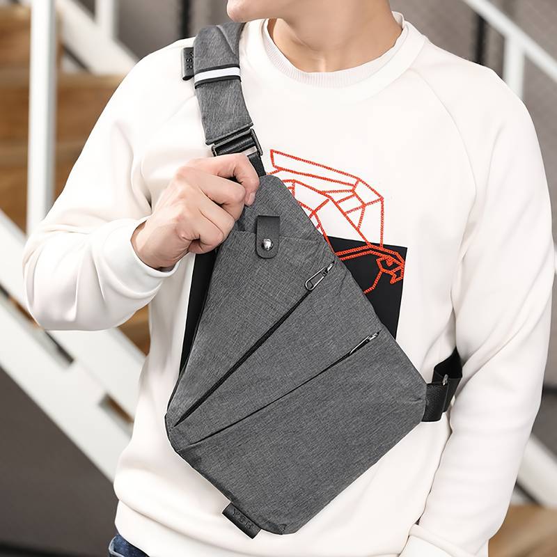 Sac à Bandoulière en Toile Élégant pour Homme