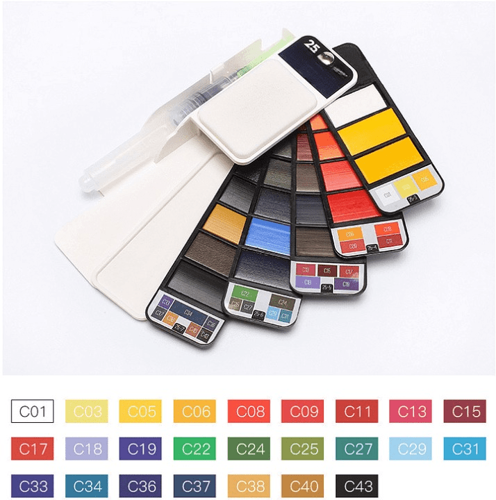 Kit de Peinture à l'Aquarelle Premium (+ Pinceau Offert)
