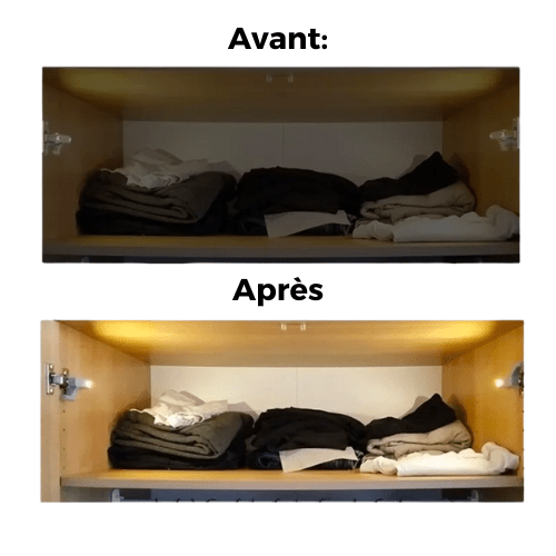 Lampe à Capteur LED pour Charnières Internes (4 pièces)
