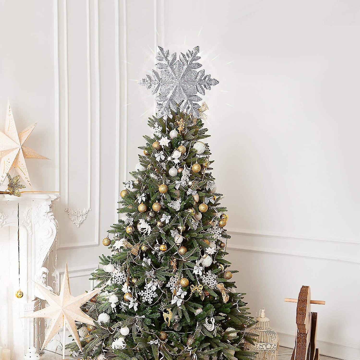 Étoile de sapin de Noël lumineuse