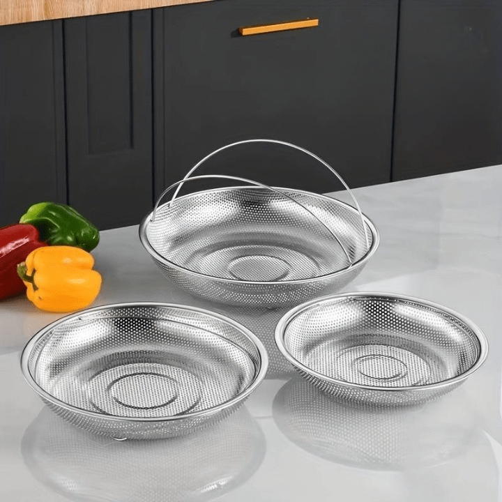 Ensemble de 3 Paniers pour Cuisson Vapeur Pratiques et Polyvalents (2 + 1 Offert)