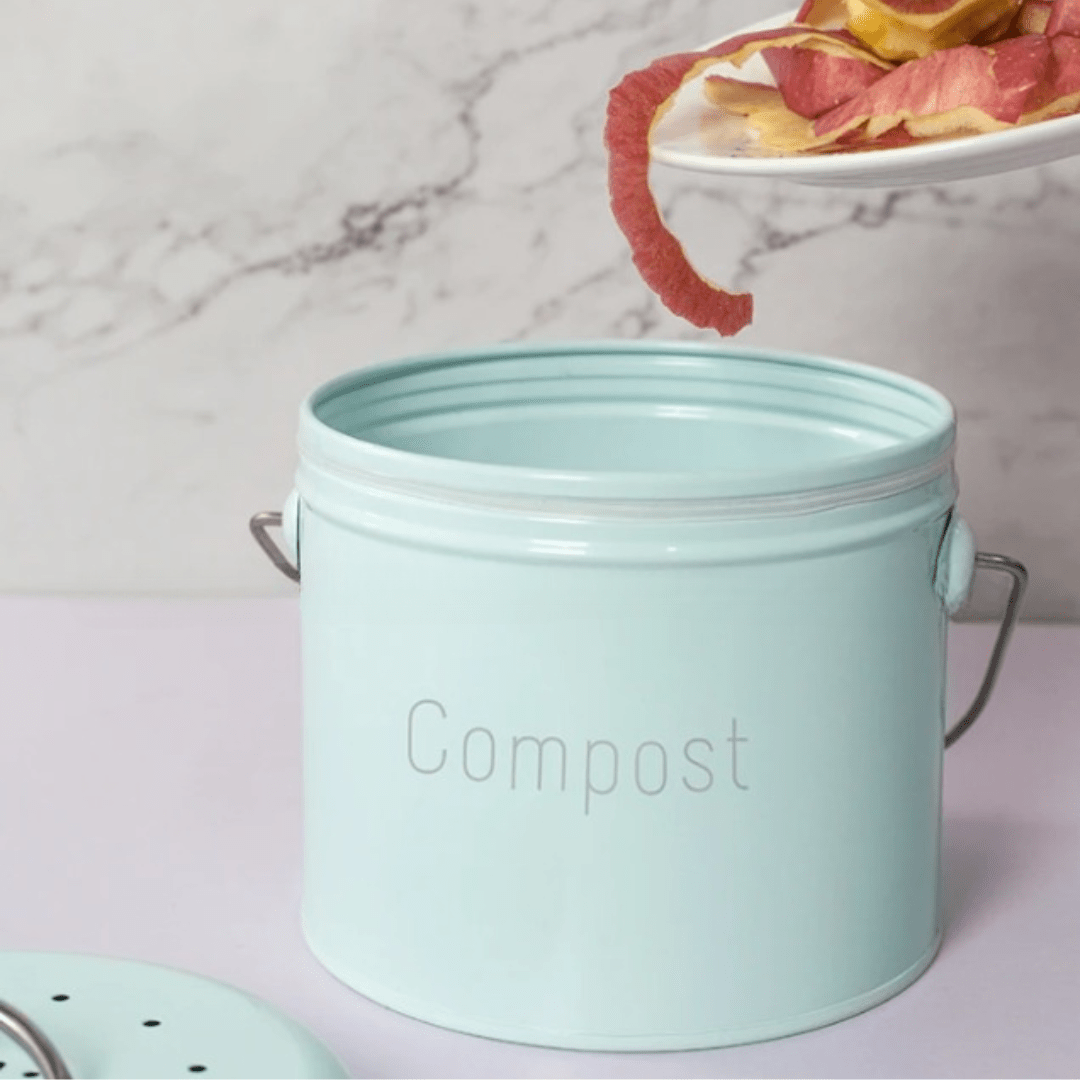 Bac à Compost Éco-Pratique en Inox pour Cuisine
