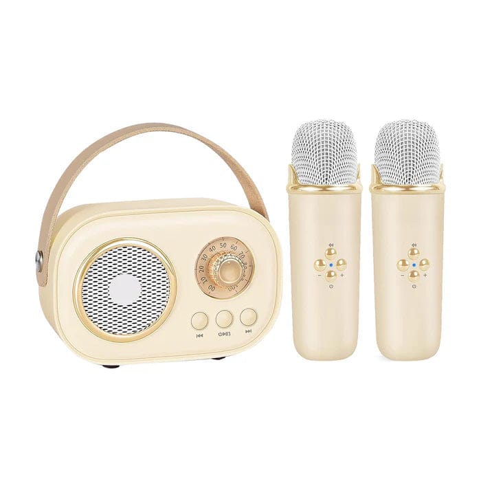 Haut-Parleur Bluetooth Karaoké Portable (+Mini Micros Offerts)