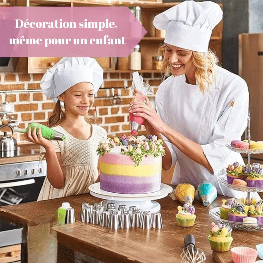 Douilles de Pochage pour Pâtisserie (Lot de 5 + 2 Offertes)