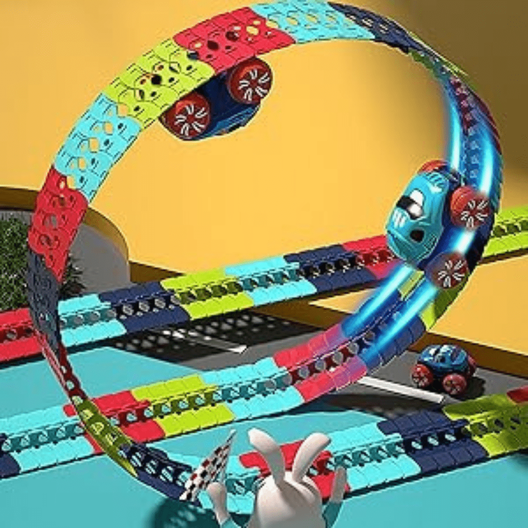 Piste de Voitures Ultra-Flexible Ludique