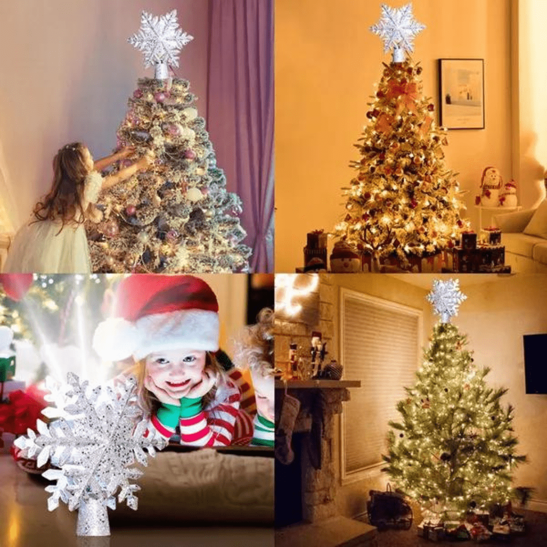 Étoile de sapin de Noël lumineuse