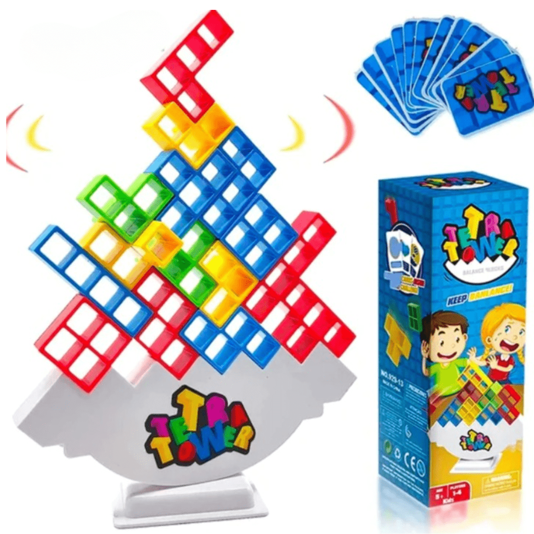 Jeu de Construction de Blocs Familial et Amusant