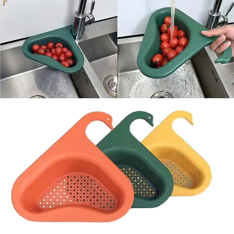 Passoire d'évier triangulaire d'évier de cuisine Swan Drain Rack