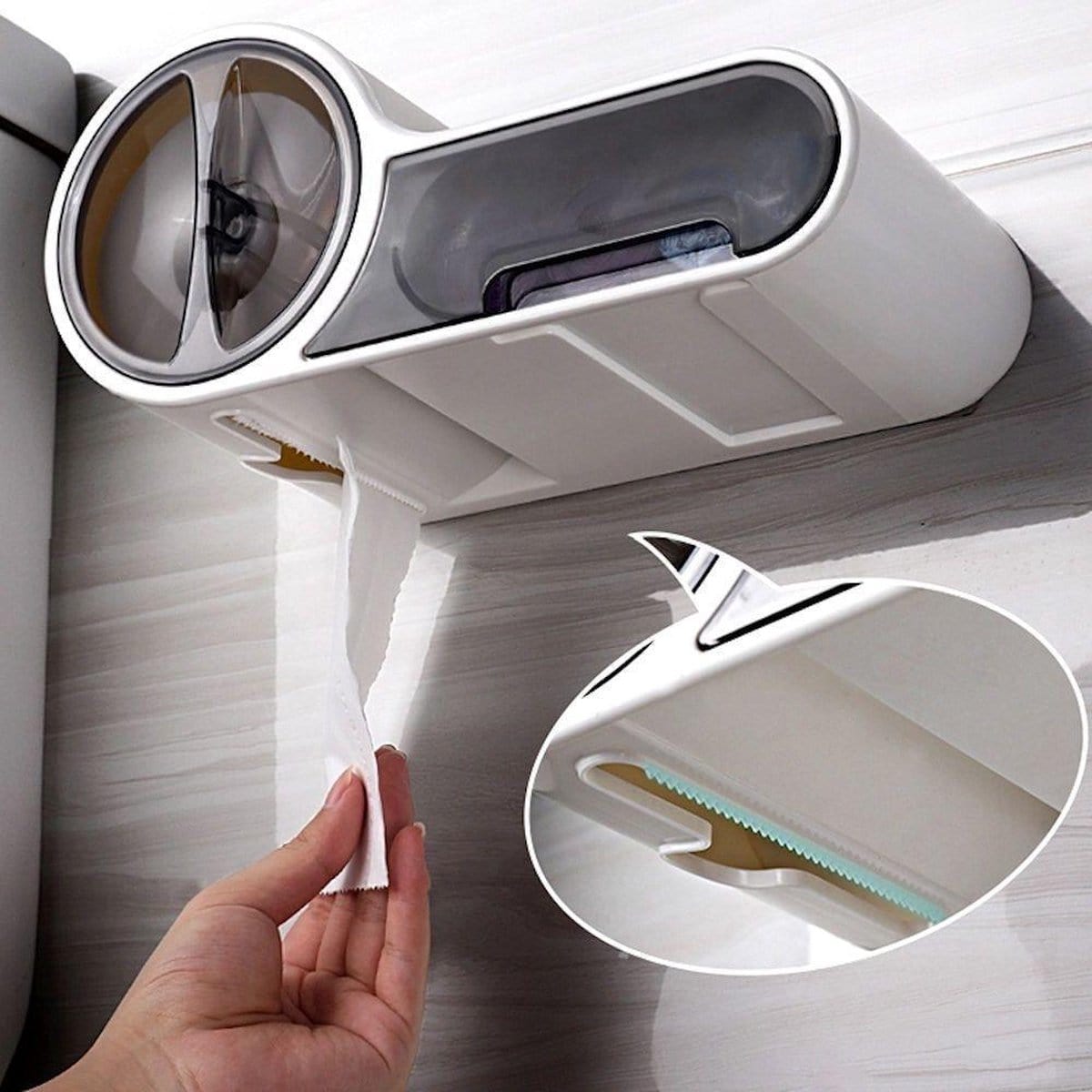 Distributeur de papier hygiénique multifonctionnel