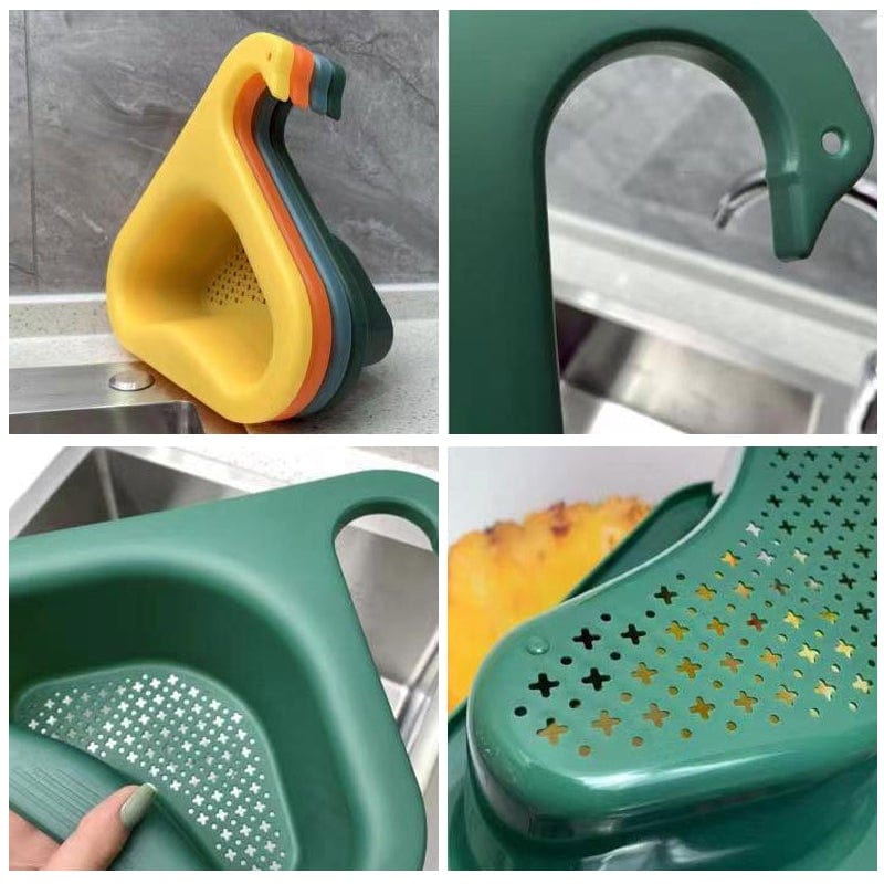 Passoire d'évier triangulaire d'évier de cuisine Swan Drain Rack