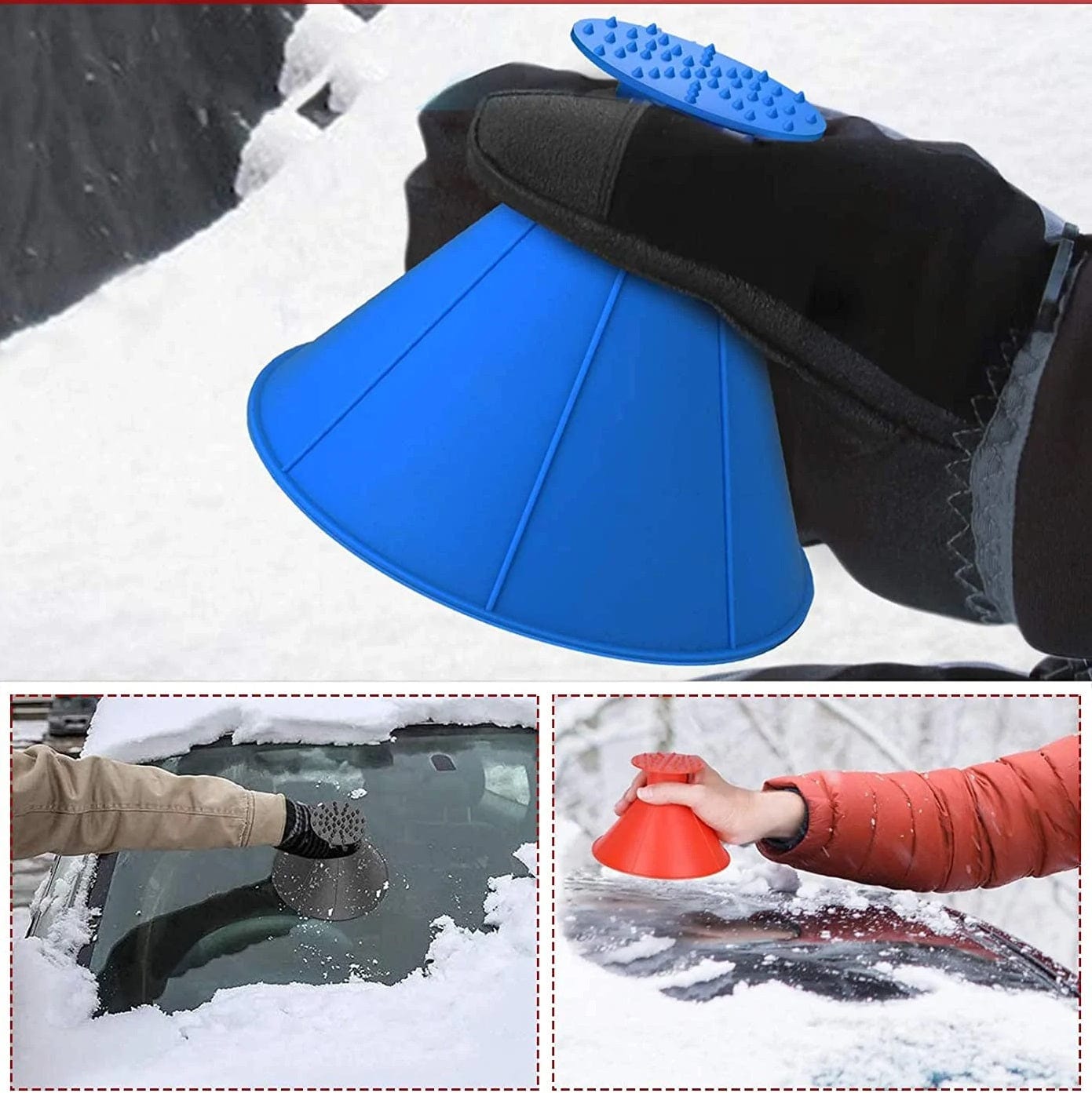 Cône Anti-Givre pare-brise 2 en 1