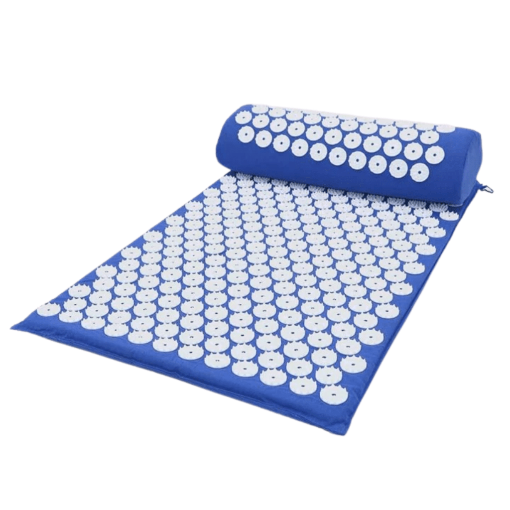 Perigym Bleu ACUPERI™️ - Tapis de Massage Acupression Relaxant + Coussin Offert