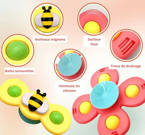 Bébé Spinner - pack de 3 jouets