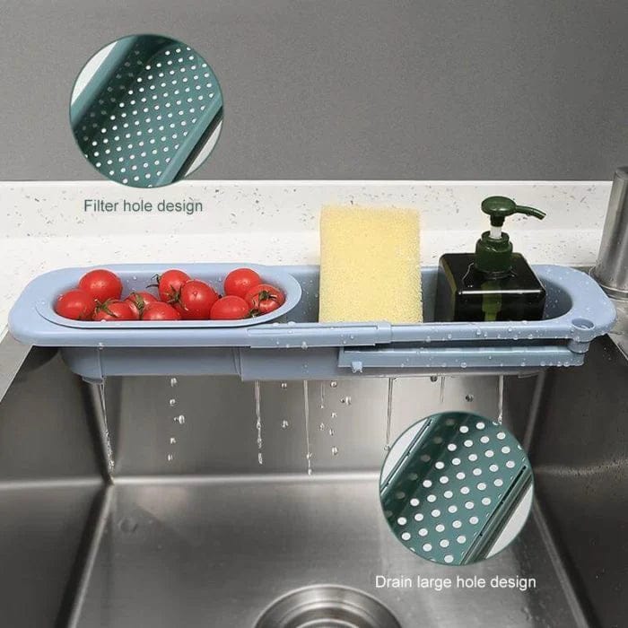Organisateur de support d'évier rétractable pour la cuisine