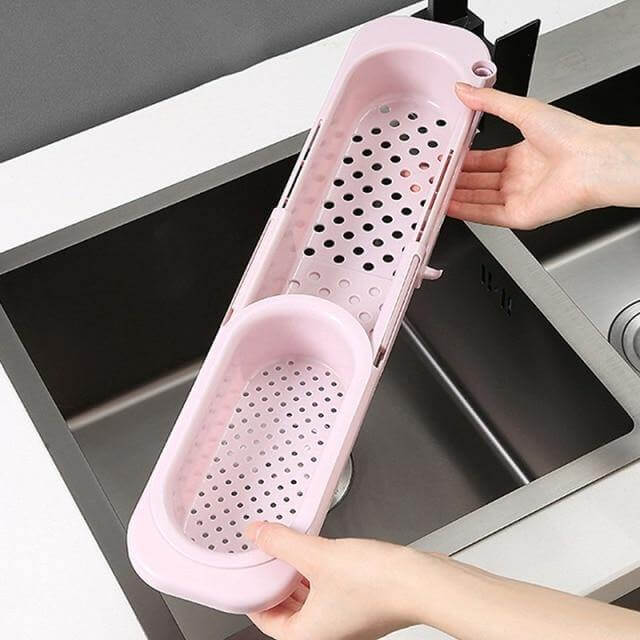 Organisateur de support d'évier rétractable pour la cuisine