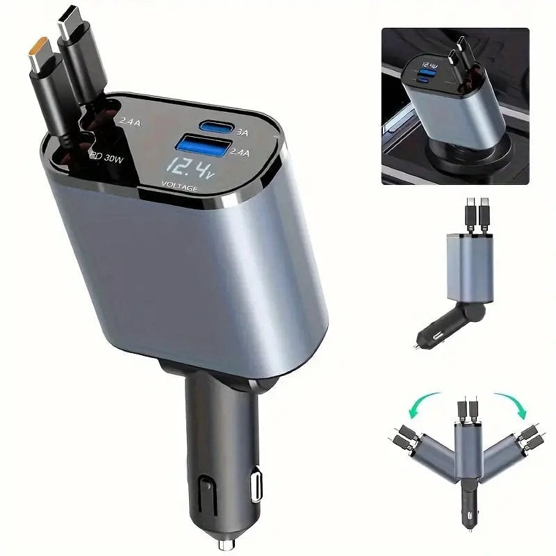 Chargeur Rétractable Multi-Connect Pour voiture