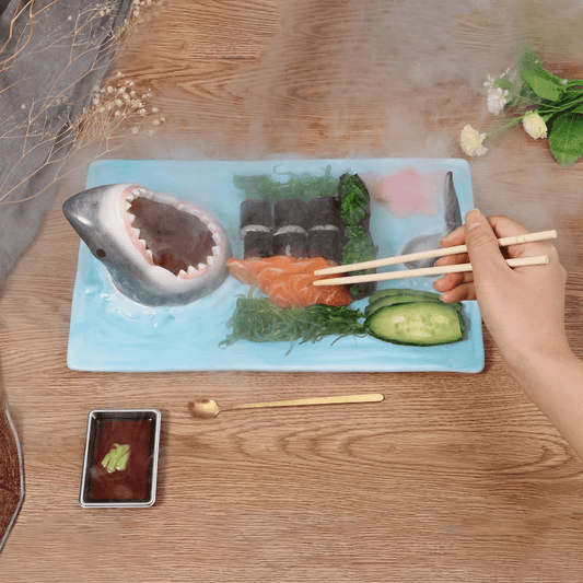 Assiette Sushi Requin Originale Amusante