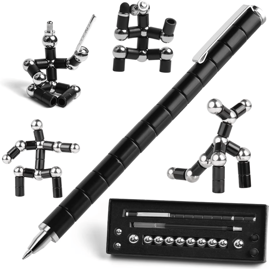 Set d'Aimants et Stylo Anti-Stress Relaxant