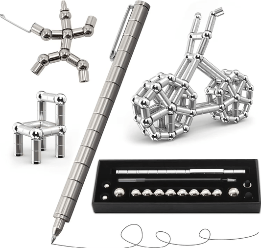Set d'Aimants et Stylo Anti-Stress Relaxant