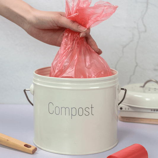 Bac à Compost Éco-Pratique en Inox pour Cuisine