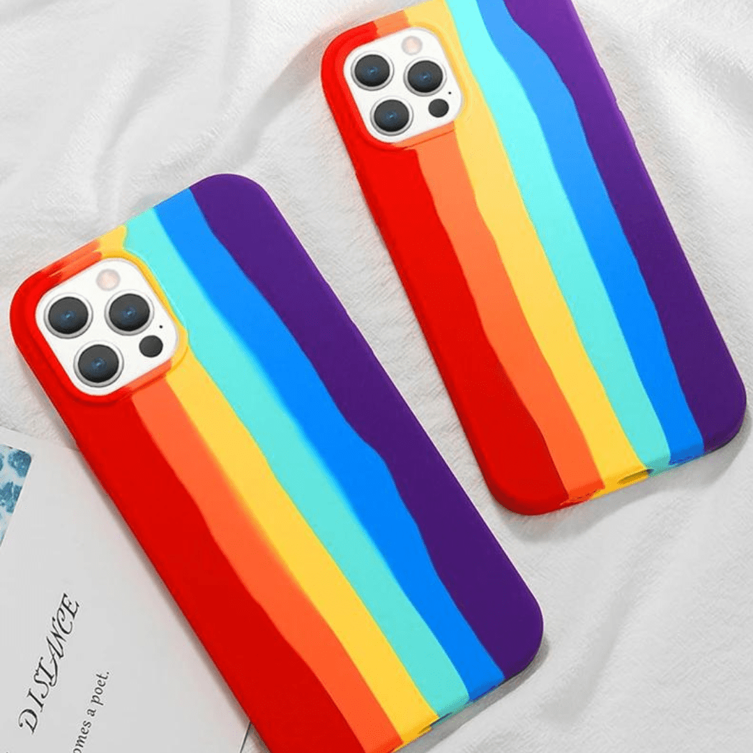 Coque Protectrice Arc-en-Ciel pour iPhone