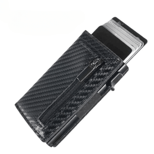 Portefeuille Compact Élégant en Métal Sécurisé