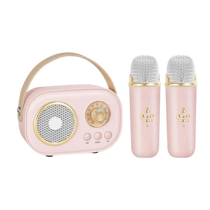 Haut-Parleur Bluetooth Karaoké Portable (+Mini Micros Offerts)