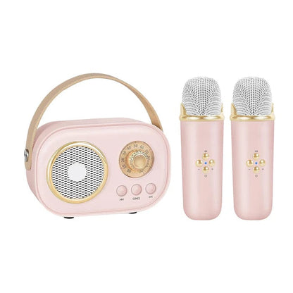 Haut-Parleur Bluetooth Karaoké Portable (+Mini Micros Offerts)