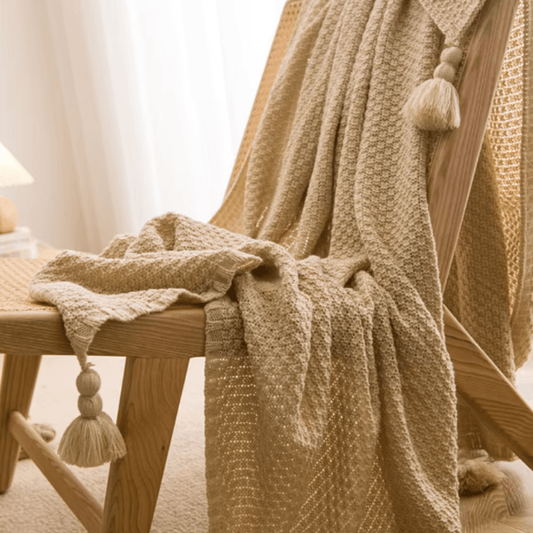 Couverture Tricotée Chaleureuse pour Canapé