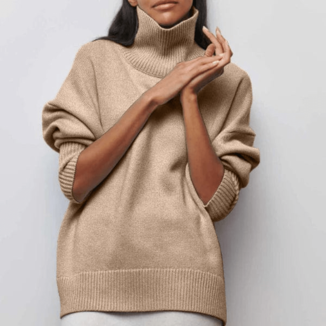 Luxurious turtleneck sweater for women