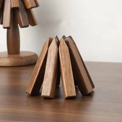 Ensemble de 3 Dessous de Plat Modulables en Bois Massif (Lot de 2 + 1 Offert)