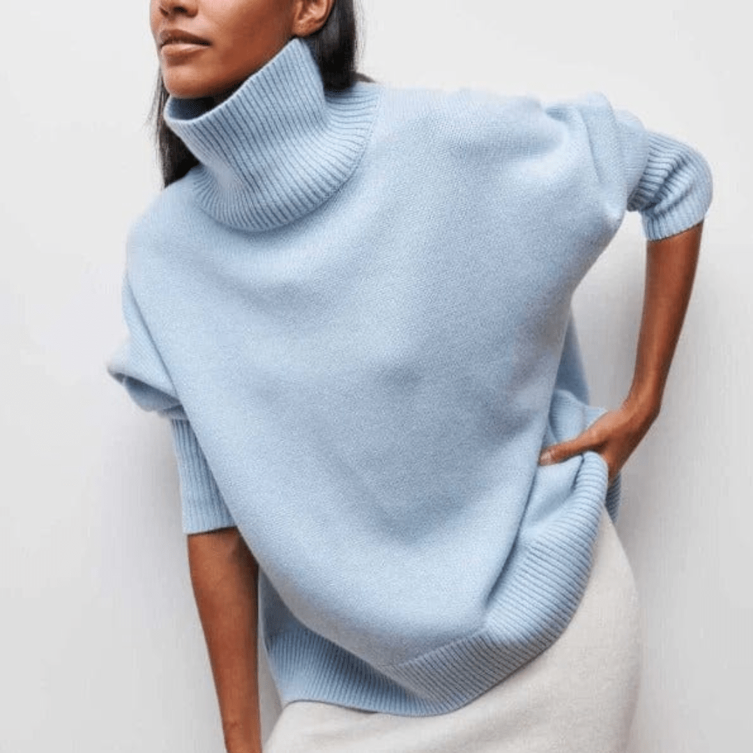 Luxurious turtleneck sweater for women