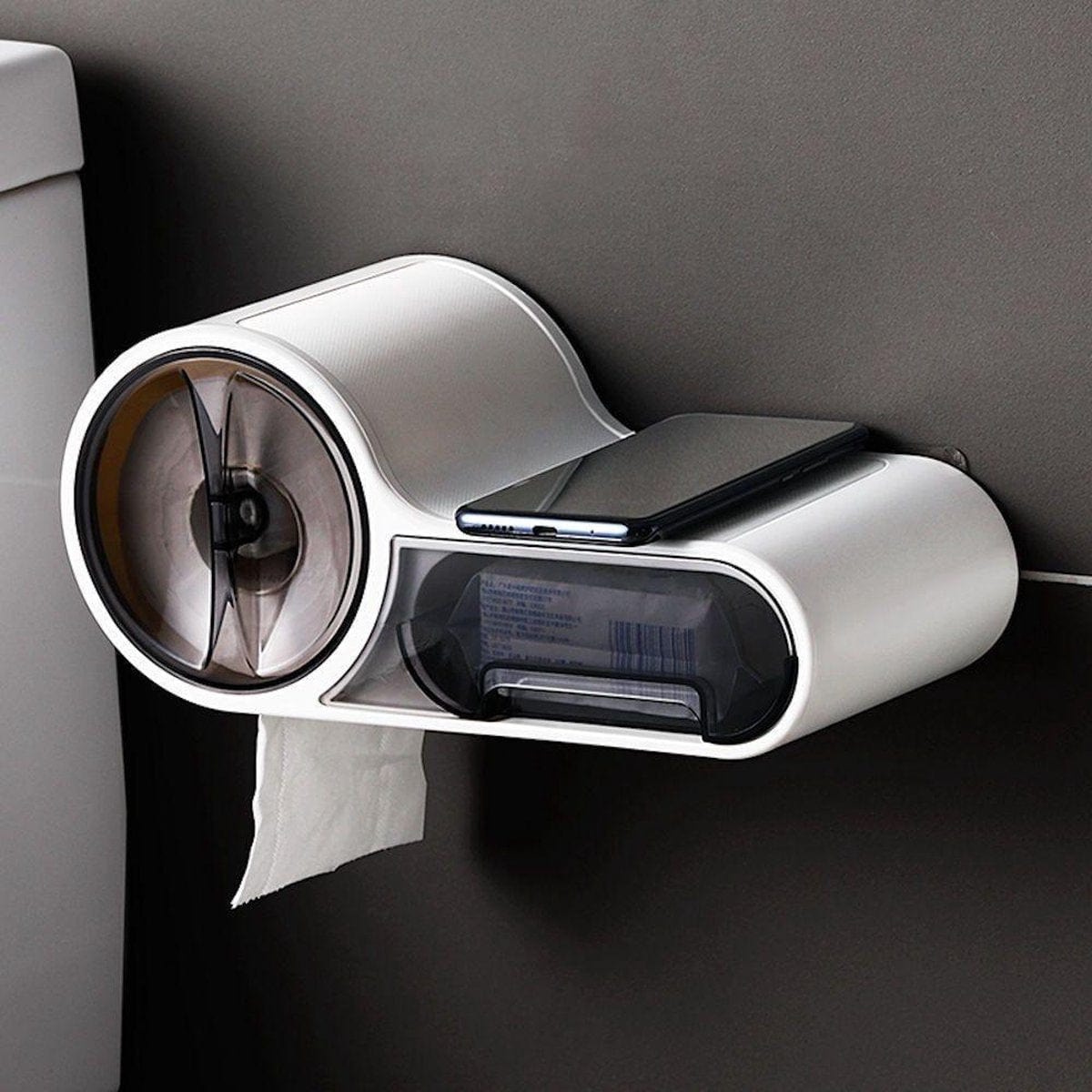 Multifunctional toilet paper dispenser