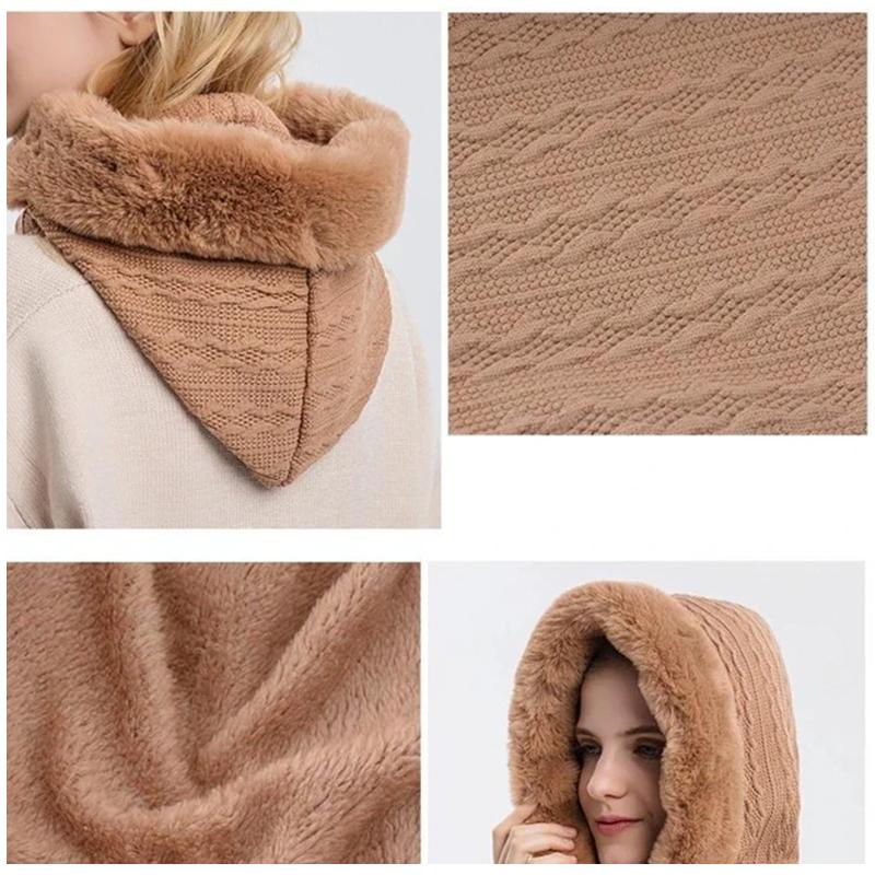 Super Soft Hooded Scarf 