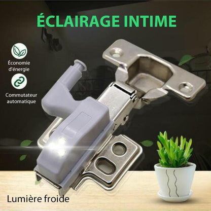 Lampe à Capteur LED pour Charnières Internes (4 pièces)