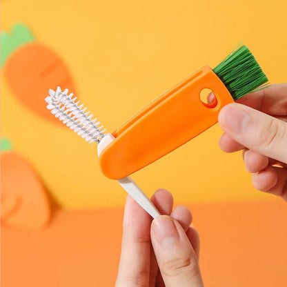 Brosse de nettoyage multifonctionnelle pour couvercle de tasse 3 en 1