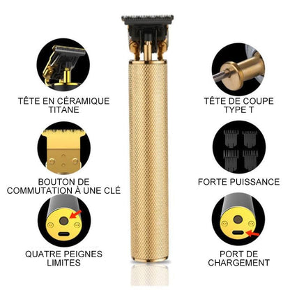 Tondeuse Cheveux Hommes Professionnelle avec Lumière à LED