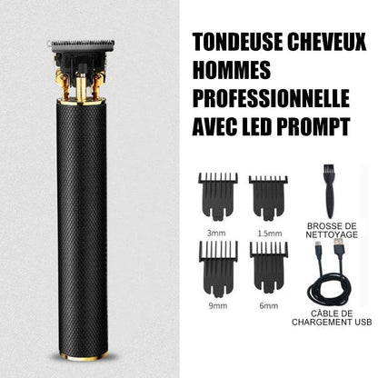 Tondeuse Cheveux Hommes Professionnelle avec Lumière à LED