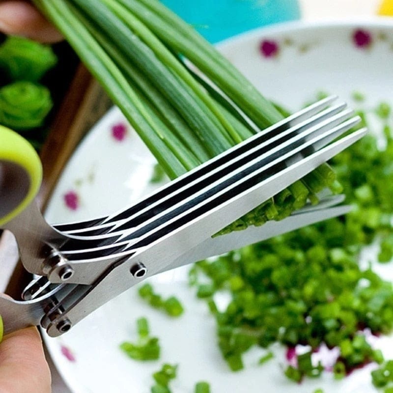 5 blade kitchen scissors 