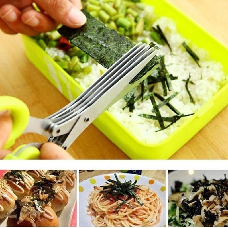 5 blade kitchen scissors 