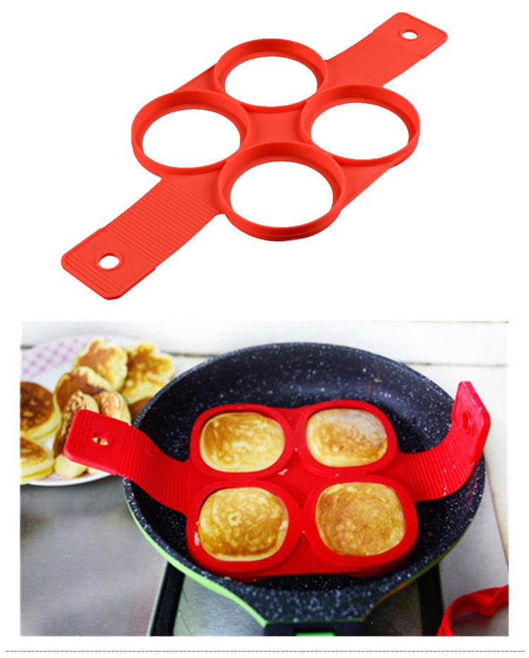 Multi-shaped silicone mold for pancake and omelette 