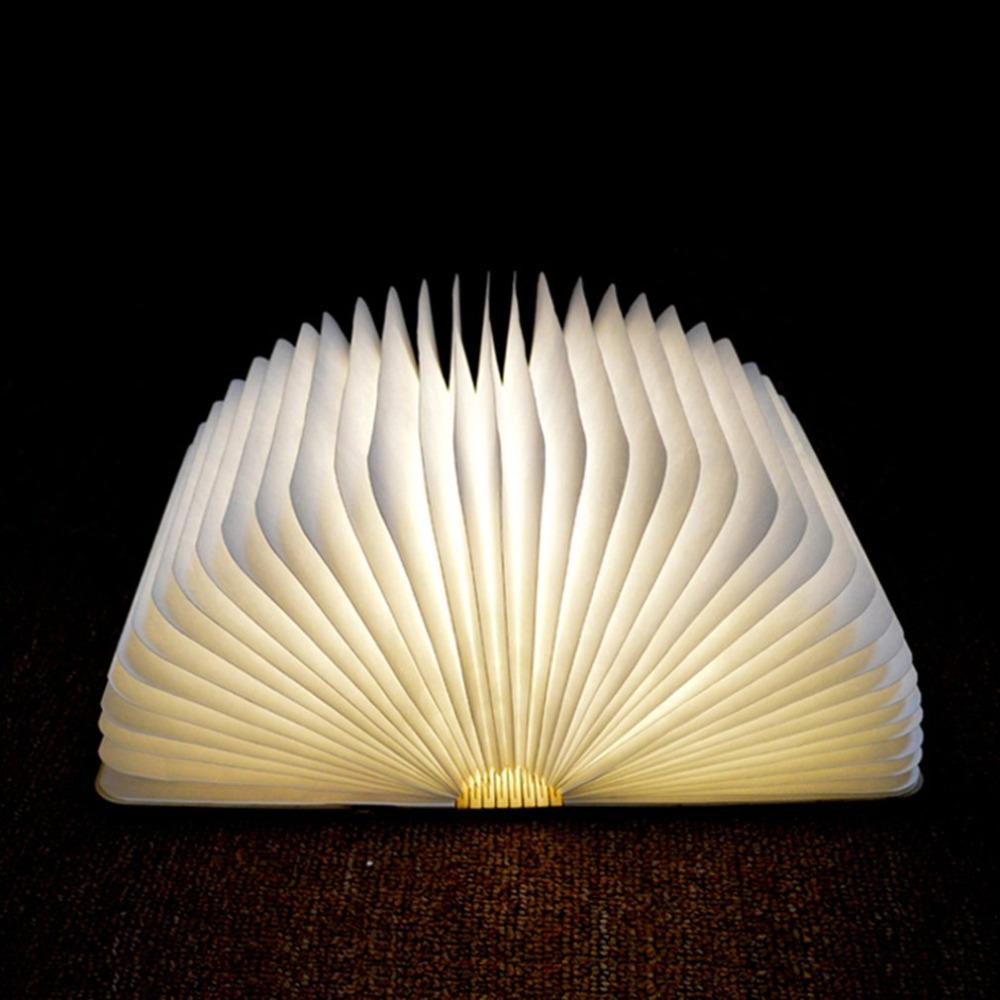 Livre lumineux en bois magnétique