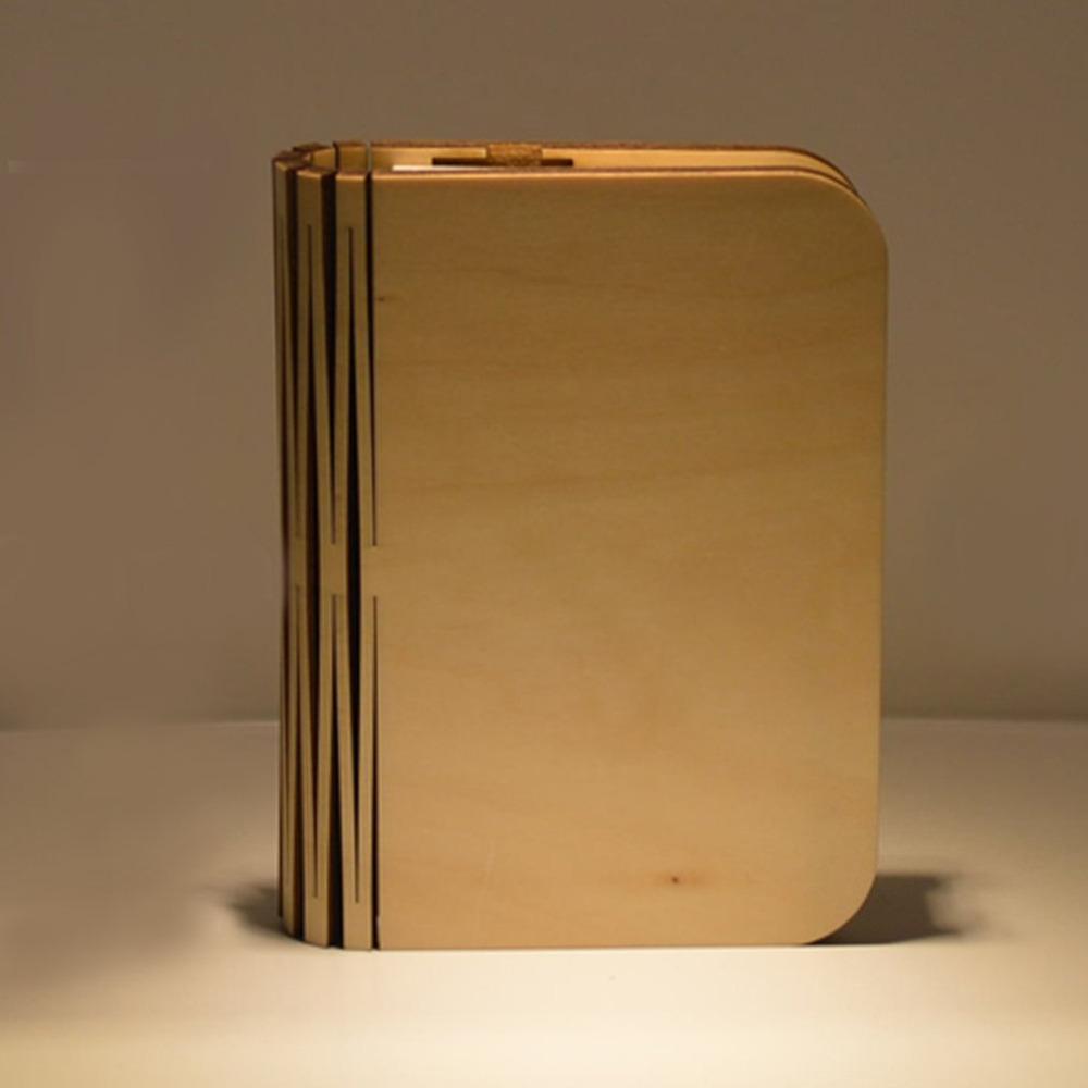 Livre lumineux en bois magnétique