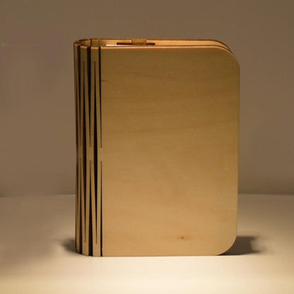 Livre lumineux en bois magnétique