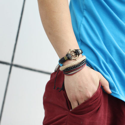 Bracelet homme ou femme marine style hipster