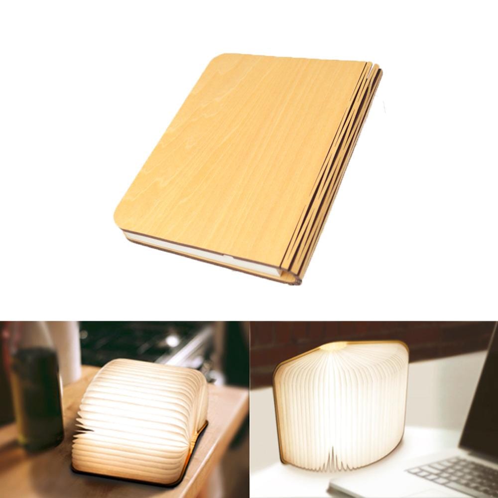 Livre lumineux en bois magnétique