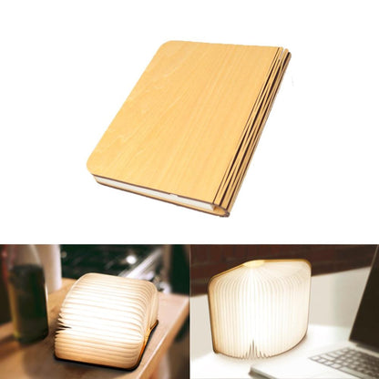 Livre lumineux en bois magnétique